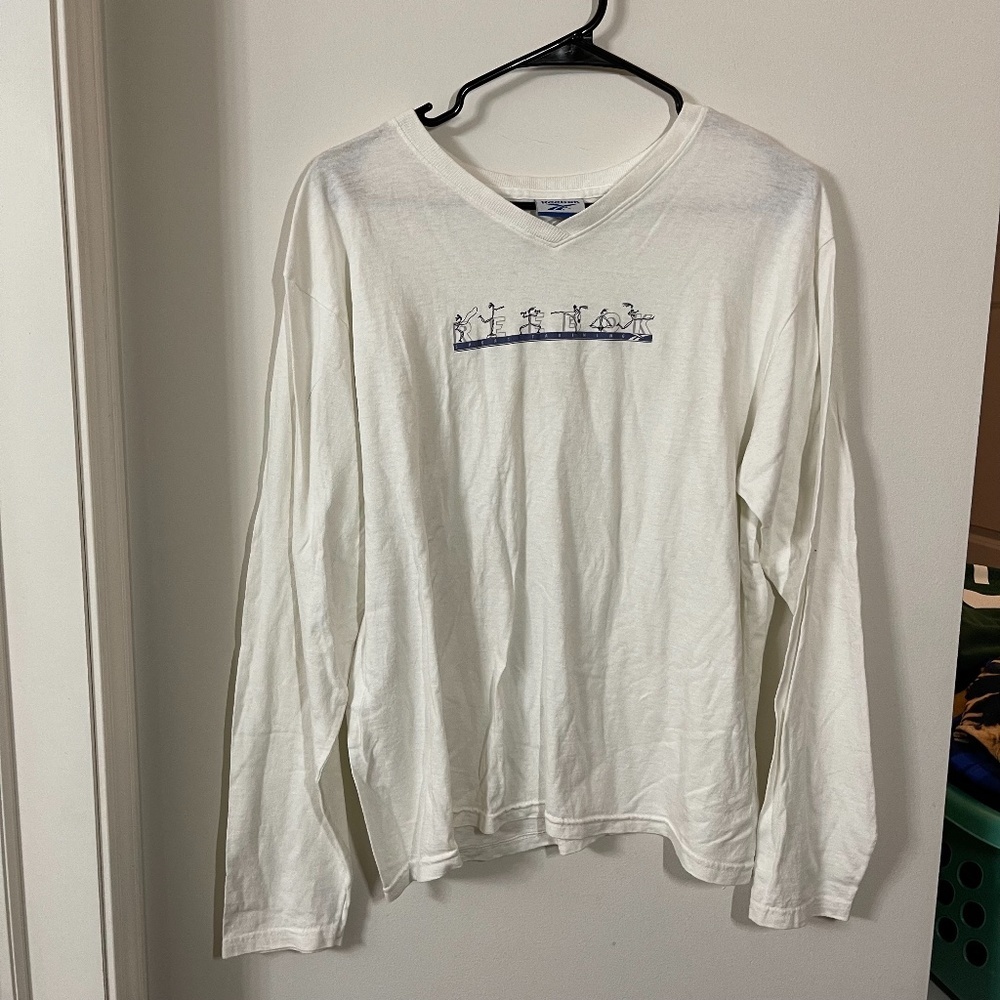 Reebok Vintage White Women's Long Sleeve